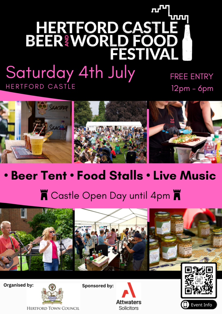 Hertford Castle Beer and World Food Festival 2026 - Poster (Copy)
