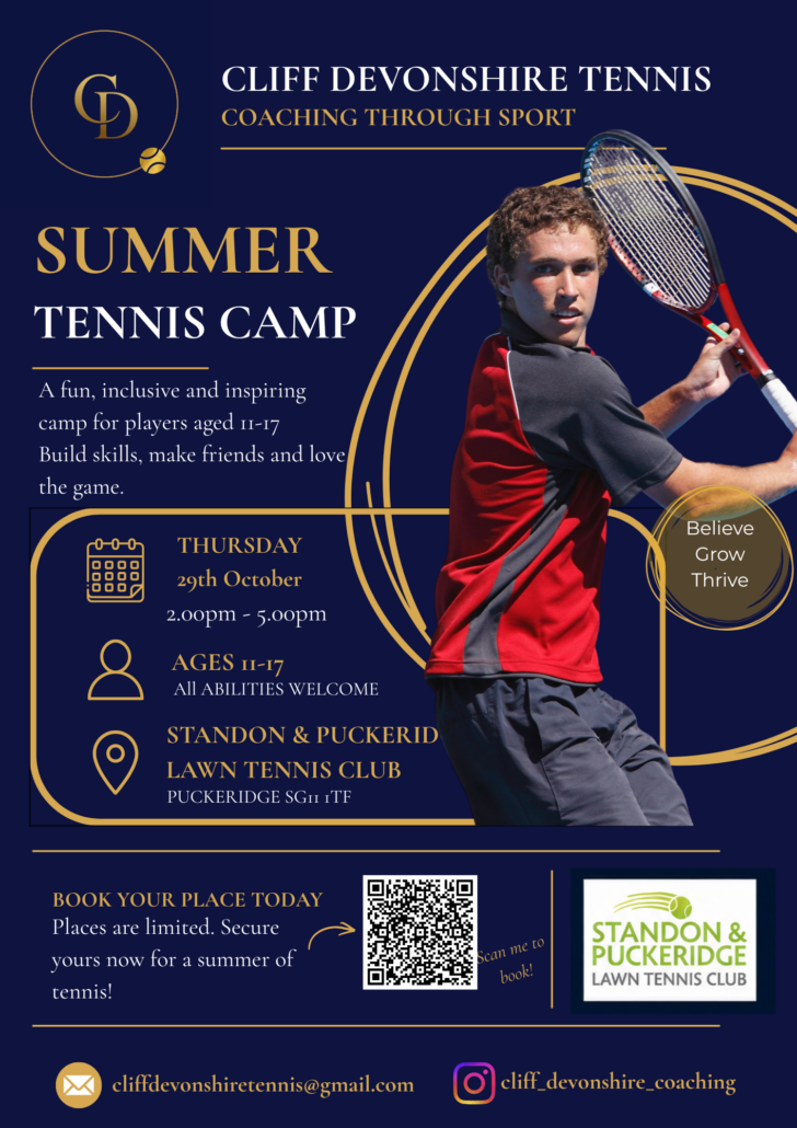 Junior Tennis Camp - October 2026