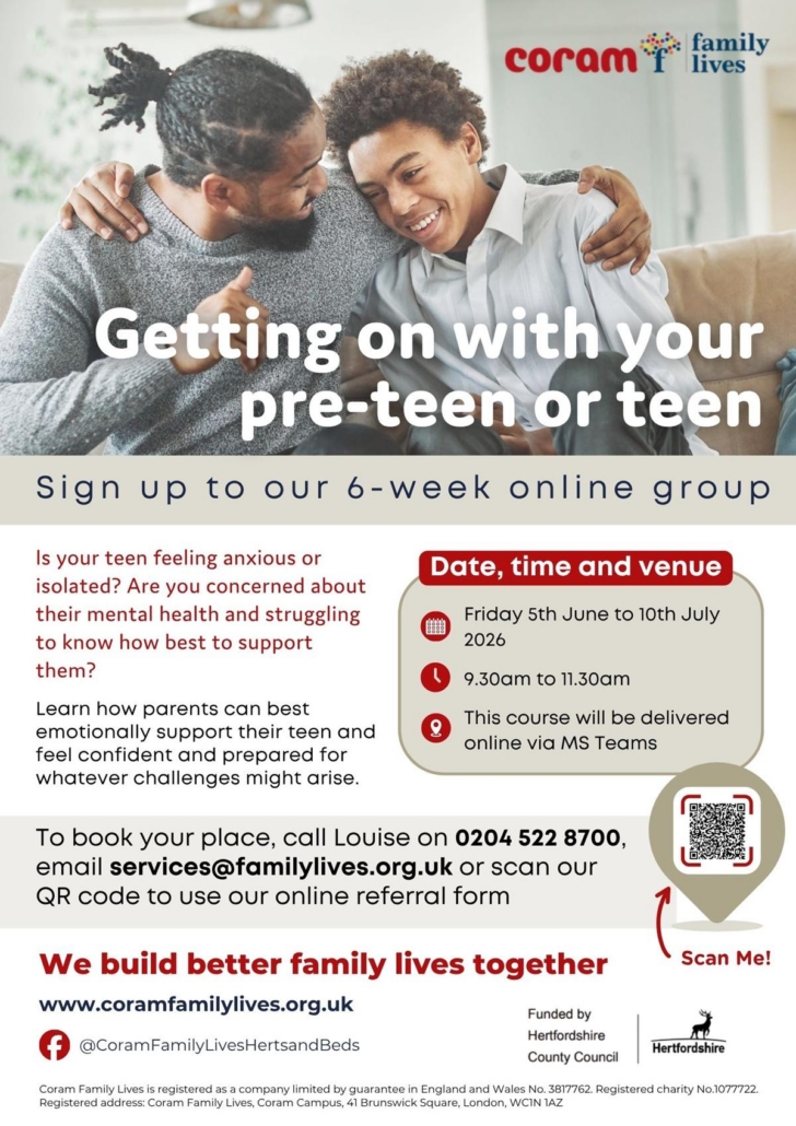 Summer 2026 Getting on with your Pre-TeenTeenager (Copy)
