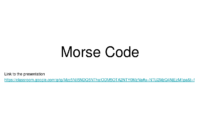 Louisa – Morse Code