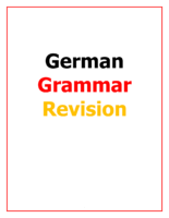 German – Grammar revision
