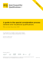 A guide to the special consideration process