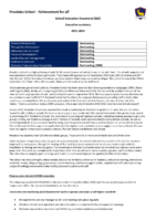 School Evaluation Document (SED) – Executive summary