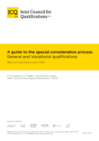 A guide to the special consideration process