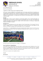 Headteacher letter : 28th February 2025