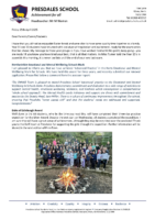 Headteacher letter : 25th April 2025