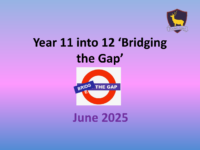 Year 11 into 12 2025