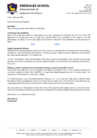 Headteacher letter : 13th June 2025