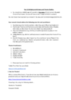 Drama and Theatre Bridging Work 2025