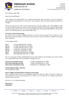Headteacher letter : 5th September 2025