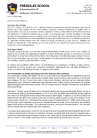 Headteacher letter : 17th October 2025