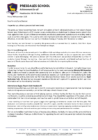Headteacher letter : 7th November 2025