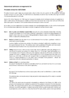 Determined Admissions Arrangements for 2027-2028