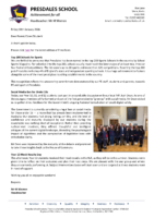 Headteacher letter : 30th January 2026