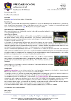Headteacher letter : 24th April 2026