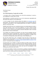 Year 10 Work Shadowing Letter