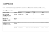 Register of interests 2026