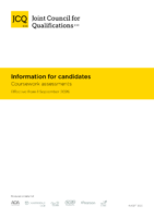 Information for candidates – Coursework Assessments