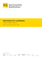 Information for candidates – Written Examinations