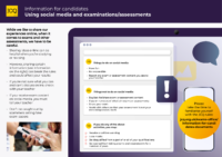Information for candidates – Social Media Infographic