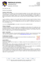 Headteacher letter : 9th October 2026
